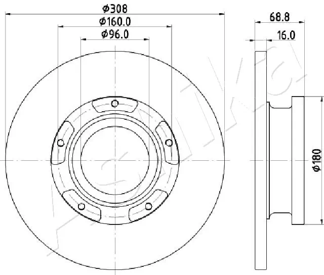 4X4 ESTANFI féktárcsa - EST-61-00-0312 - TothCarparts