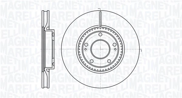 MAGNETI MARELLI féktárcsa - 361302040753 - TothCarparts