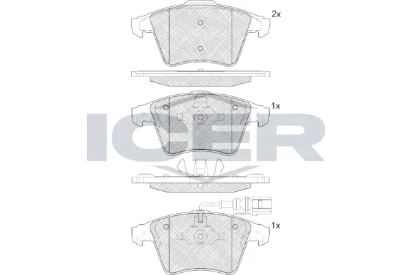 ICER fékbetétkészlet, tárcsafék - LM1778-071 - TothCarparts