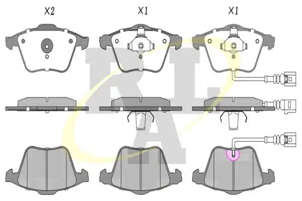 RAL-SA fékbetétkészlet, tárcsafék - RF1384 - TothCarparts