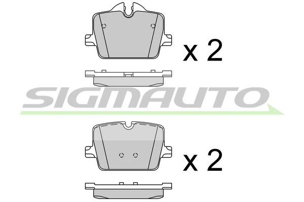 SIGMAUTO fékbetétkészlet, tárcsafék - SPB914 - TothCarparts