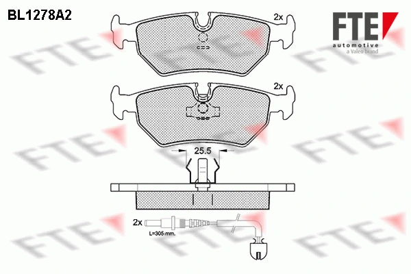 FTE fékbetétkészlet, tárcsafék - 9010087 - TothCarparts