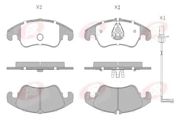 AP-SA fékbetétkészlet, tárcsafék - 5AP2282A - TothCarparts