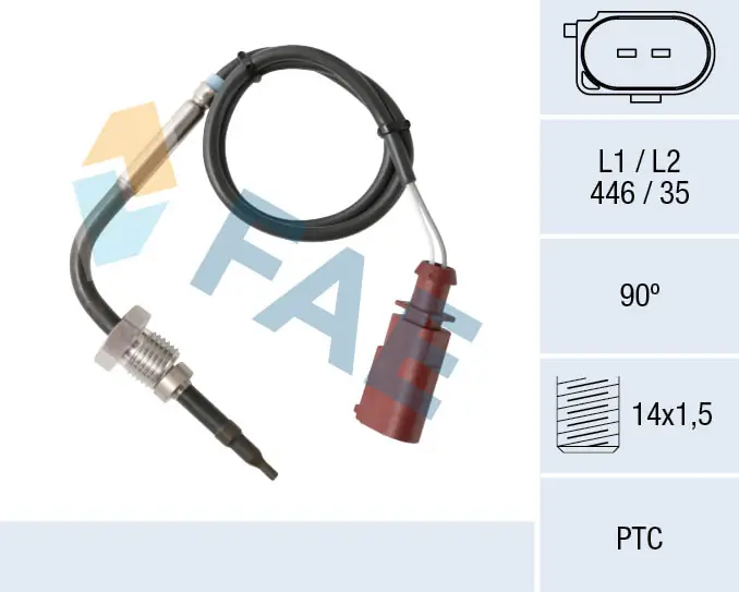 FAE Érzékelő, kipufogógáz-hőmérséklet - 68011 - TothCarparts