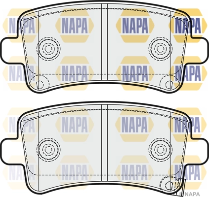 NAPA fékbetétkészlet, tárcsafék - NBP1309 - TothCarparts