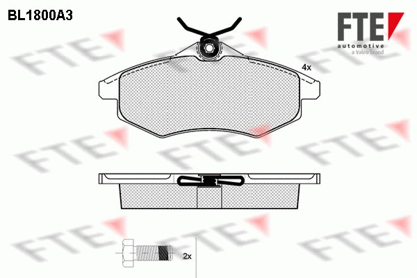 FTE fékbetétkészlet, tárcsafék - 9010372 - TothCarparts
