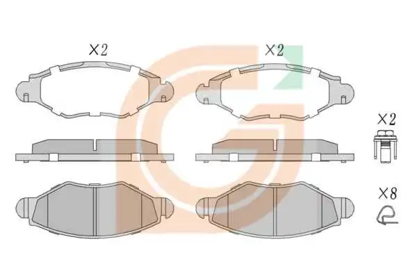 GAMA-SA fékbetétkészlet, tárcsafék - GA10251 - TothCarparts