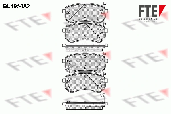 FTE fékbetétkészlet, tárcsafék - 9010541 - TothCarparts