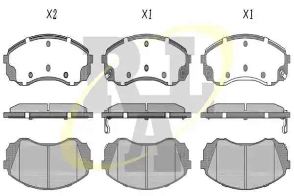 RAL-SA fékbetétkészlet, tárcsafék - RF1451 - TothCarparts