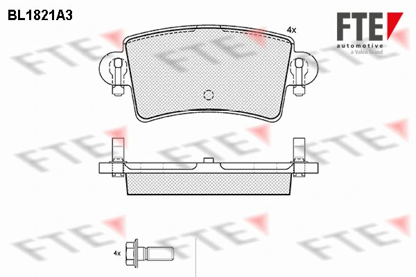 FTE fékbetétkészlet, tárcsafék - 9010398 - TothCarparts