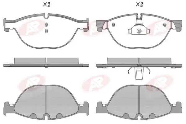 AP-SA fékbetétkészlet, tárcsafék - 5AP1582 - TothCarparts