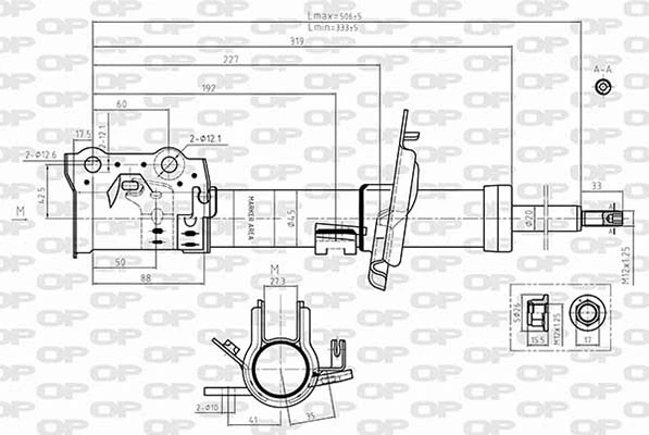 OPEN PARTS lengéscsillapító - SAB8645.31 - TothCarparts