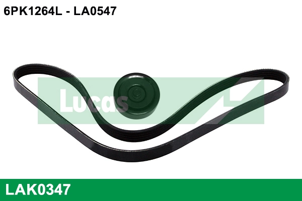LUCAS hosszbordás szíj készlet - LAK0347 - TothCarparts