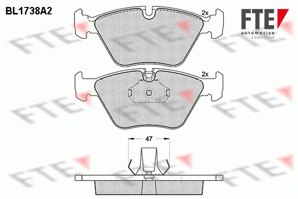 FTE fékbetétkészlet, tárcsafék - 9010322 - TothCarparts