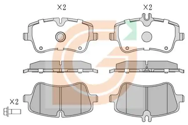 GAMA-SA fékbetétkészlet, tárcsafék - GA10201 - TothCarparts