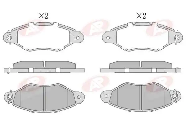 AP-SA fékbetétkészlet, tárcsafék - 5AP661 - TothCarparts