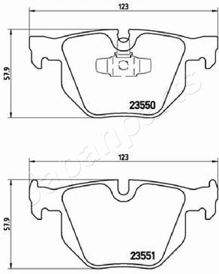 PEMEBLA fékbetétkészlet, tárcsafék - JAPPP-0108AF - TothCarparts