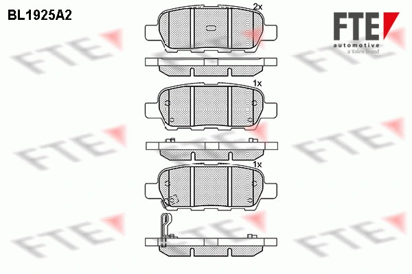 FTE fékbetétkészlet, tárcsafék - 9010511 - TothCarparts