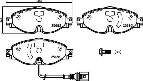 MINTEX Racing fékbetétkészlet, tárcsafék - MDB3340FR - TothCarparts