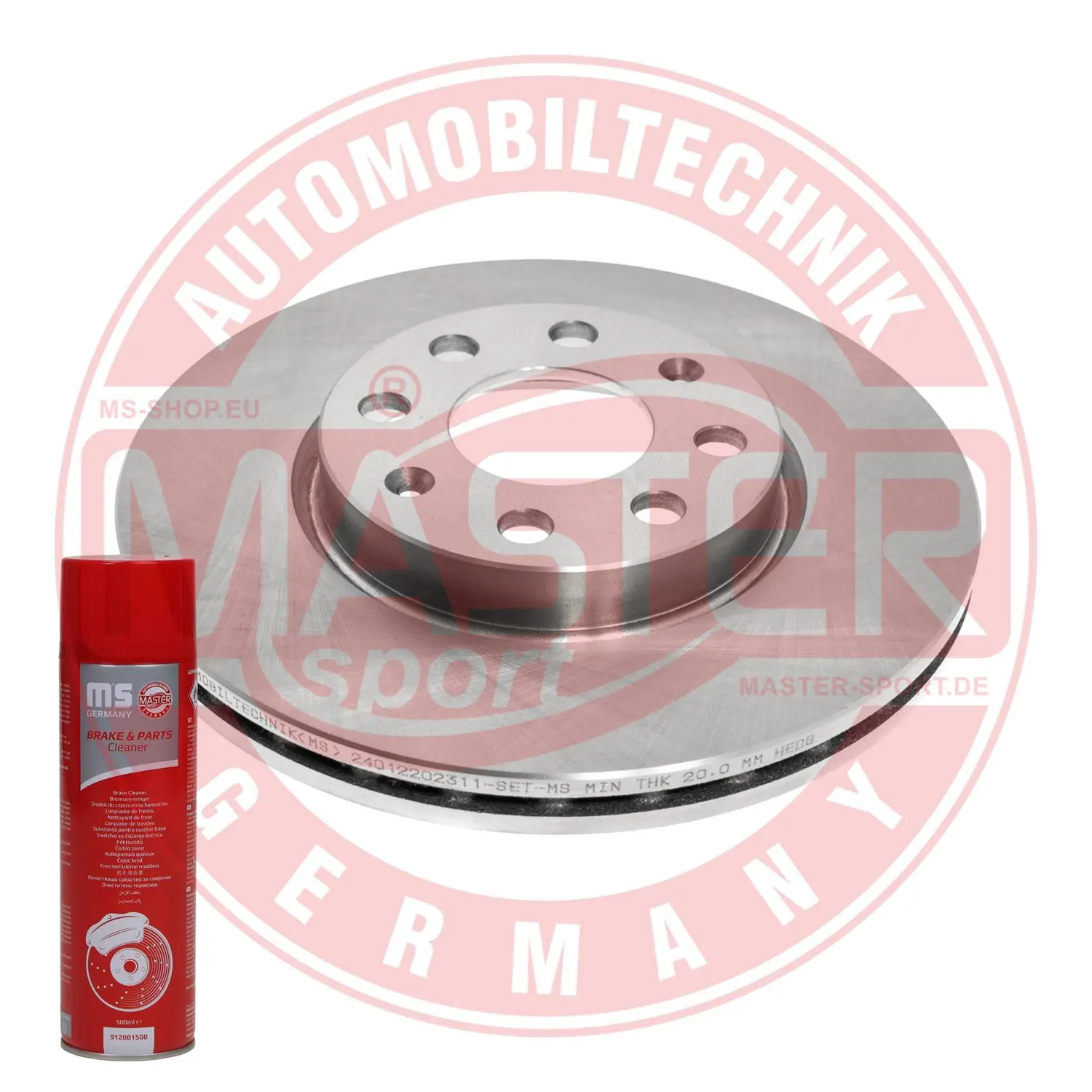MASTER-SPORT GERMANY féktárcsa - 24012202311-PCS-MSP - TothCarparts