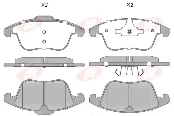 AP-SA fékbetétkészlet, tárcsafék - 5AP1255 - TothCarparts