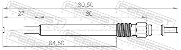 FEBEST izzítógyertya - 16642-001 - TothCarparts