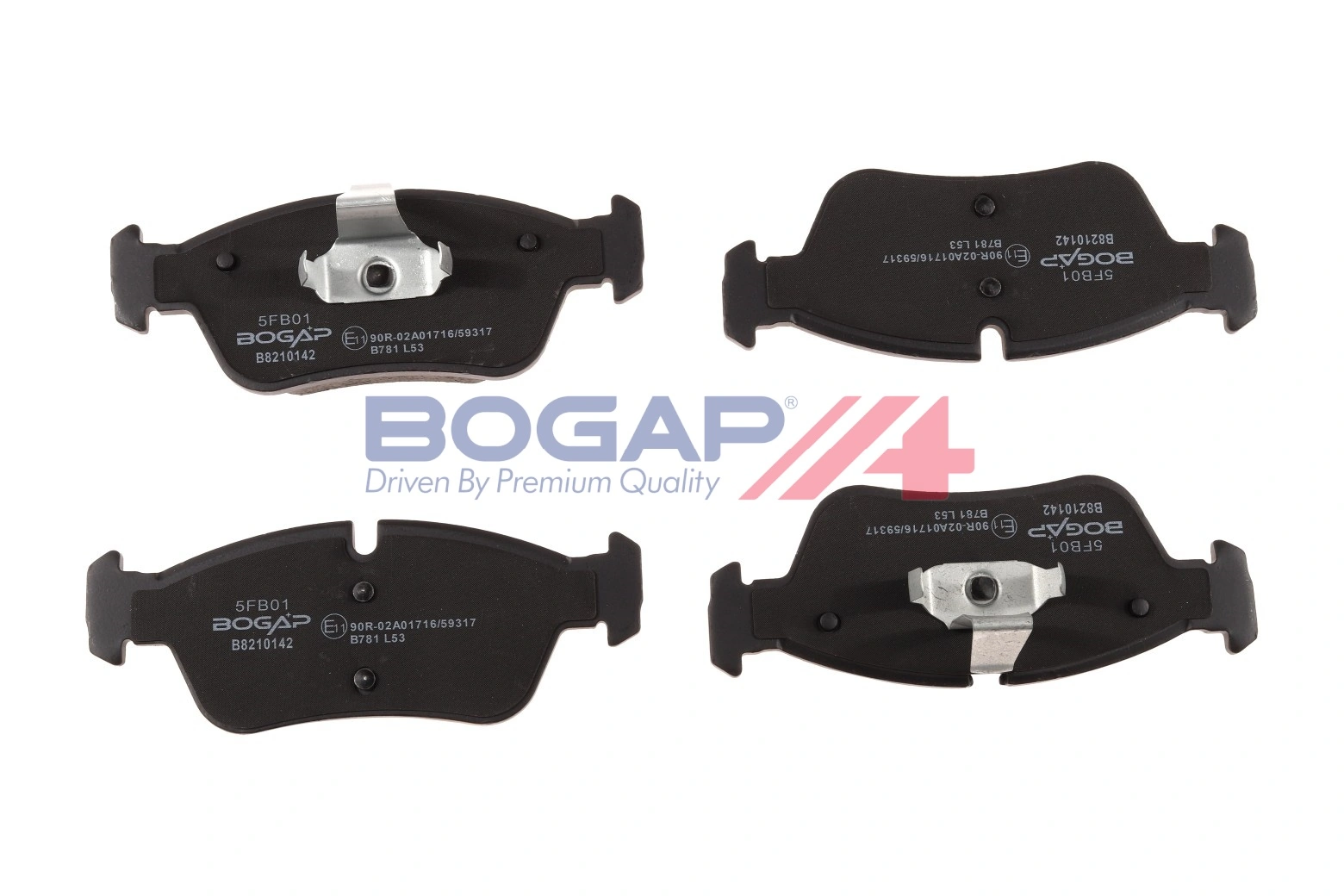 BOGAP fékbetétkészlet, tárcsafék - B8210142 - TothCarparts