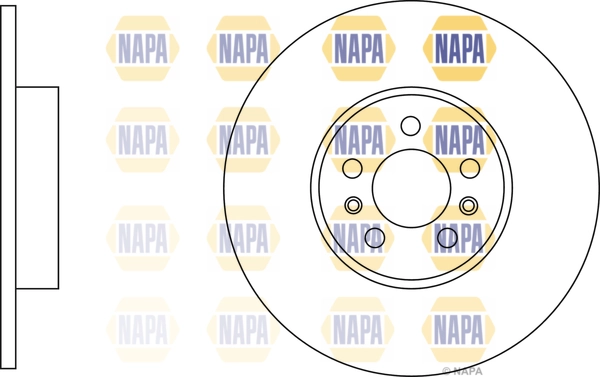 NAPA féktárcsa - NBD5540 - TothCarparts