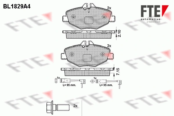 FTE fékbetétkészlet, tárcsafék - 9010407 - TothCarparts