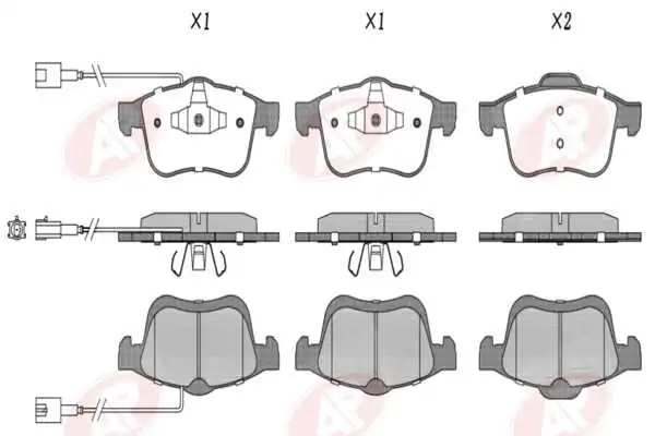 AP-SA fékbetétkészlet, tárcsafék - 5AP1494 - TothCarparts