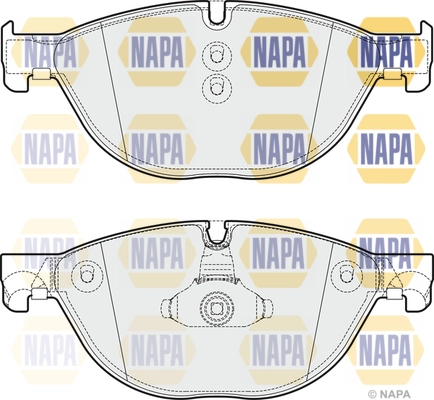 NAPA fékbetétkészlet, tárcsafék - NBP1124 - TothCarparts