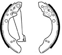 ABTEX fékpofakészlet - ABS408 - TothCarparts