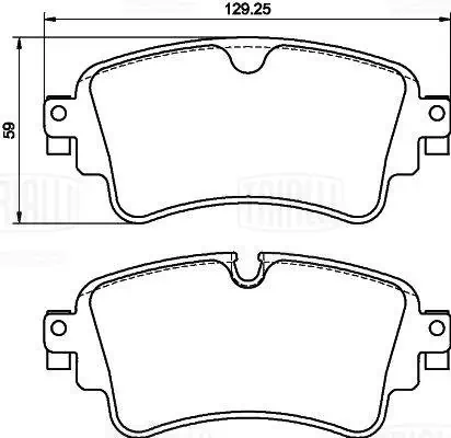 TRIALLI fékbetétkészlet, tárcsafék - PF 4349CR - TothCarparts