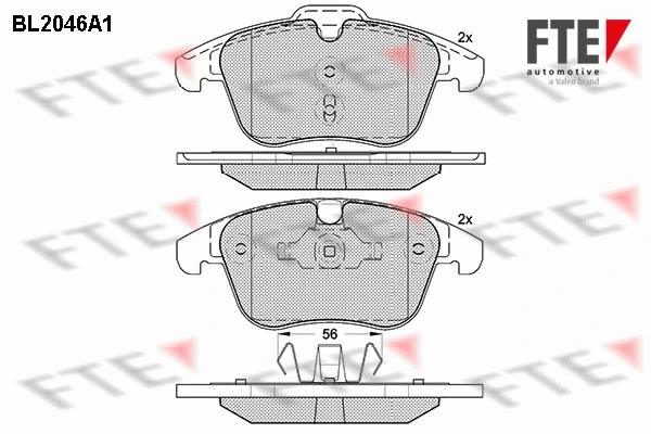 FTE fékbetétkészlet, tárcsafék - 9010632 - TothCarparts