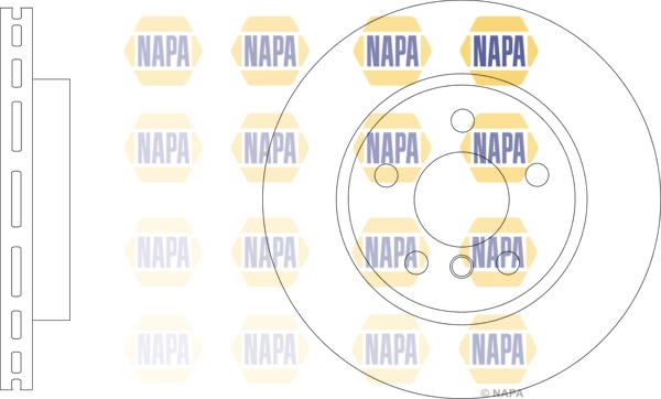 NAPA féktárcsa - NBD5692 - TothCarparts