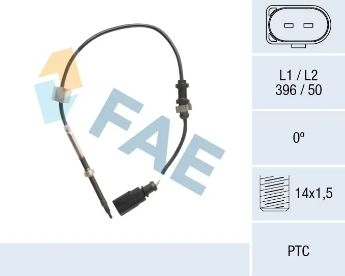 FAE Érzékelő, kipufogógáz-hőmérséklet - 68109 - TothCarparts