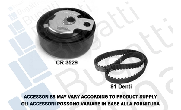 BUGATTI Fogasszíjkészlet - BKCD0572 - TothCarparts
