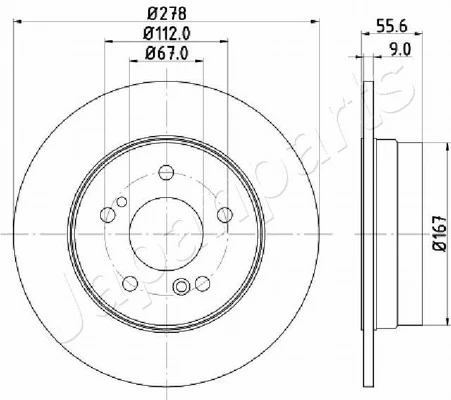 PEMEBLA féktárcsa - JAPDP-0505 - TothCarparts