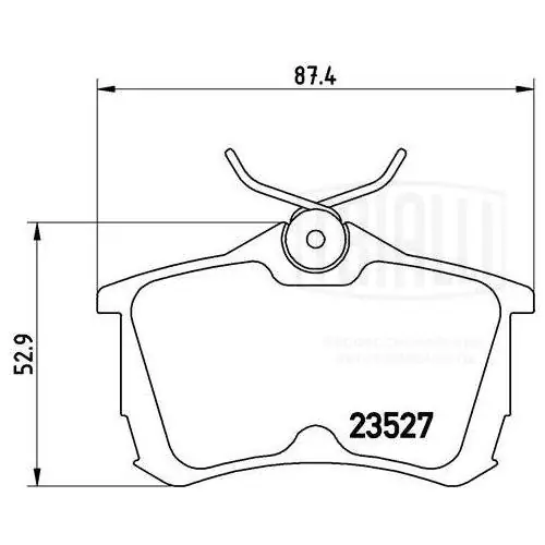 TRIALLI fékbetétkészlet, tárcsafék - PF 4030 - TothCarparts