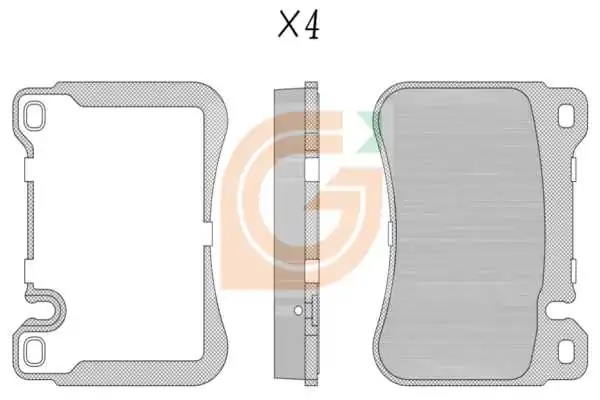 GAMA-SA fékbetétkészlet, tárcsafék - GA10202 - TothCarparts