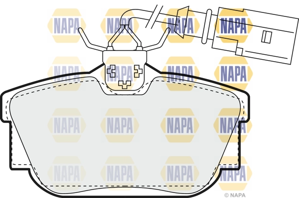 NAPA fékbetétkészlet, tárcsafék - NBP1268 - TothCarparts
