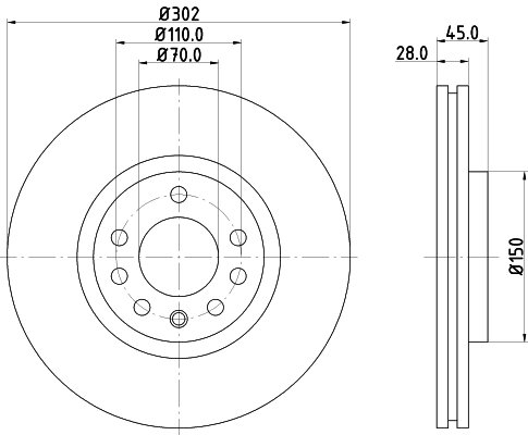 DON féktárcsa - PCD21222 - TothCarparts