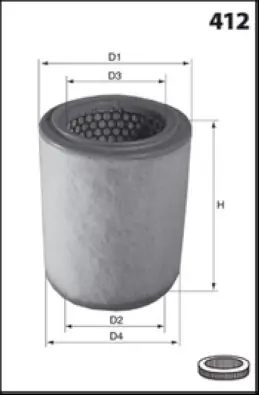 LUCAS FILTERS légszűrő - LFAF770 - TothCarparts