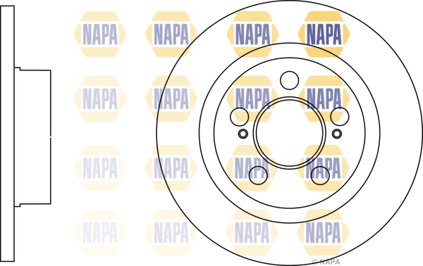 NAPA féktárcsa - NBD5833 - TothCarparts
