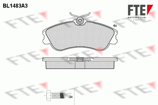 FTE fékbetétkészlet, tárcsafék - 9010213 - TothCarparts