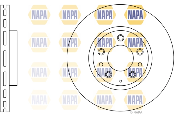 NAPA féktárcsa - NBD5595 - TothCarparts