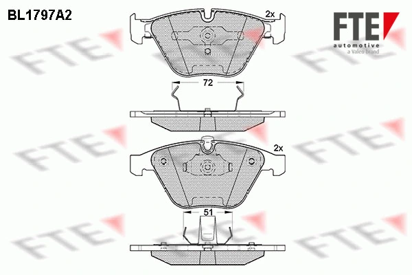 FTE fékbetétkészlet, tárcsafék - 9010369 - TothCarparts