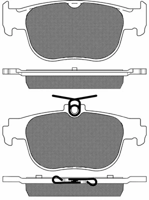 BSF fékbetétkészlet, tárcsafék - 20333 - TothCarparts