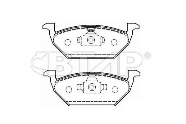 BTAP fékbetétkészlet, tárcsafék - BVC206-010 - TothCarparts