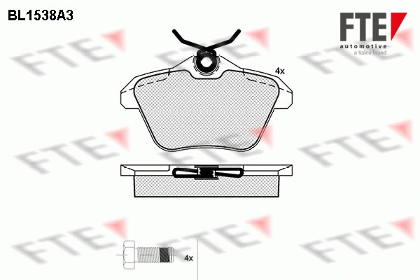 FTE fékbetétkészlet, tárcsafék - 9010237 - TothCarparts